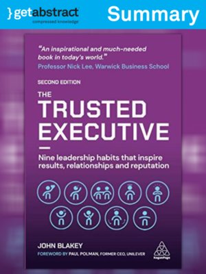 cover image of The Trusted Executive (Summary)
